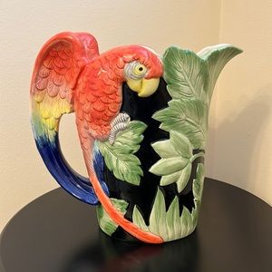 Vintage 1986 Fitz & Floyd Macaw Pitcher